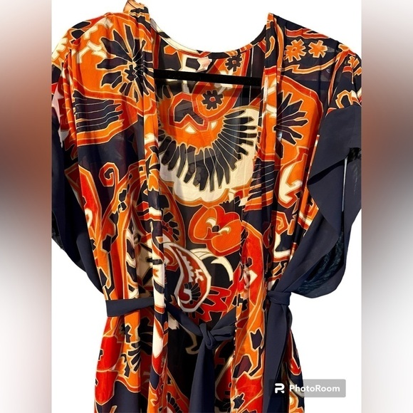 VICTORIA’S Secret XS/S Kimono Duster Robe Coverup ~ Oriental Sheer - Picture 3 of 7